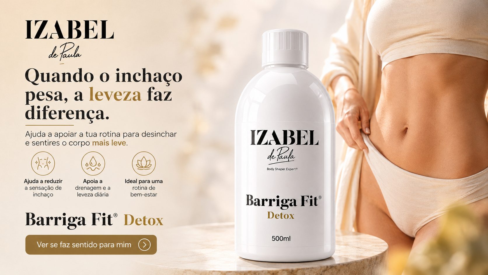 Barriga Fit Detox — quando o inchaço pesa, a leveza faz diferença