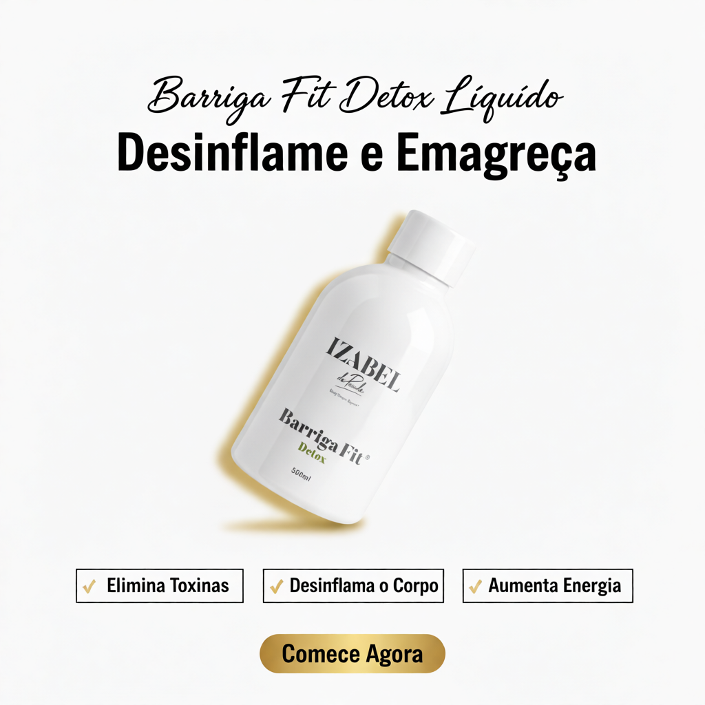 Barriga Fit Detox Líquido - Drenante e Desintoxicante 500ml