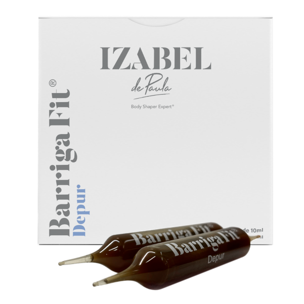 Barriga Fit Depur - Detox Fígado Natural 15 Ampolas Emagrecimento Limpa, Desintoxica e Desinflama
