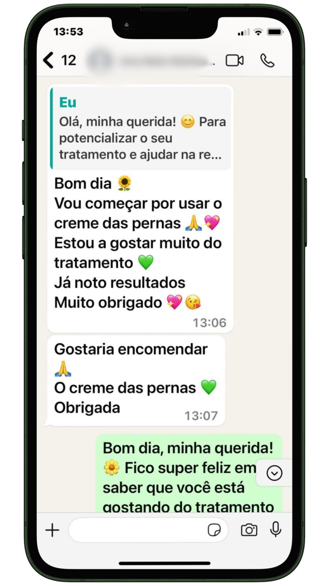Comentario do cliente Pernas leves, Celulite, Lipedema, retenção de liquidos 