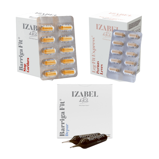 Kit Fire suplementos emagrecimento natural - 15 ampolas detox e 110 cápsulas
