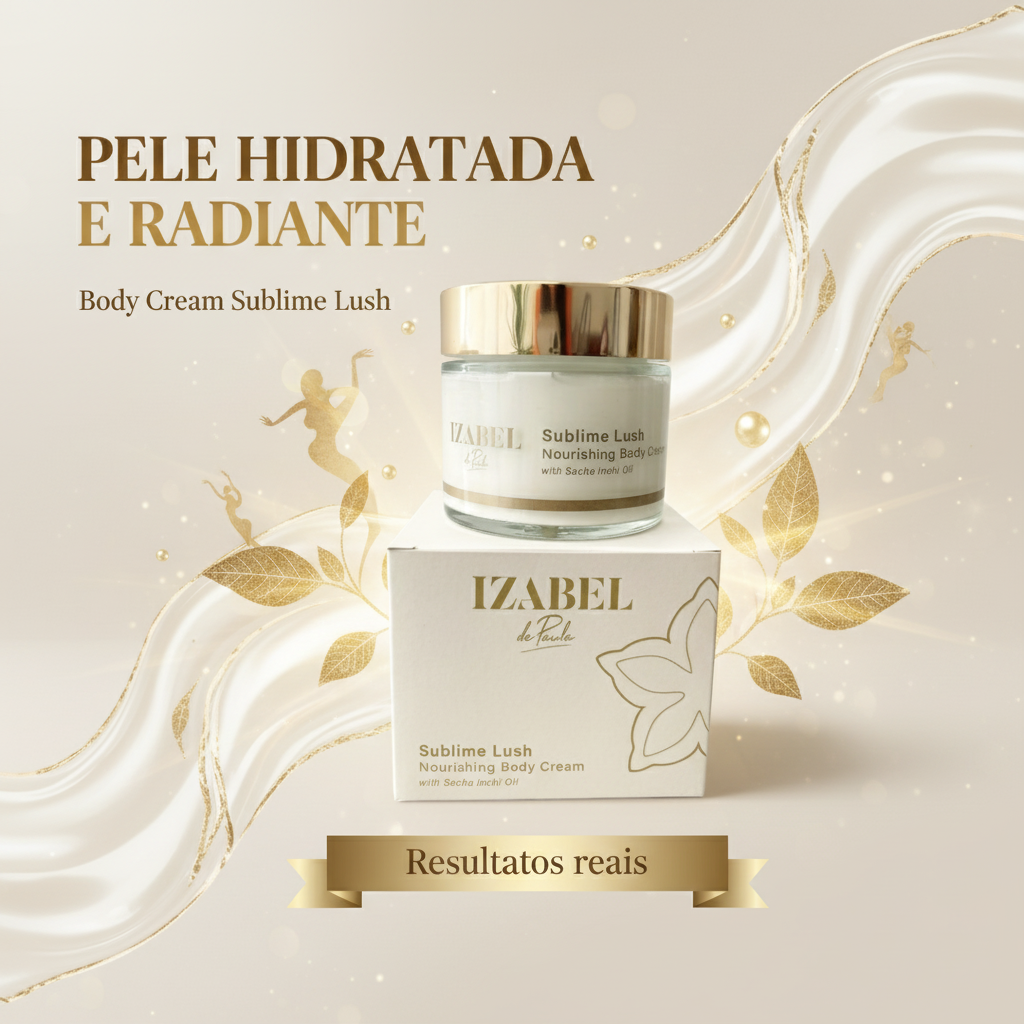 Banner Body Cream Sublime Lush - Versão Alternativa izabel de paula
